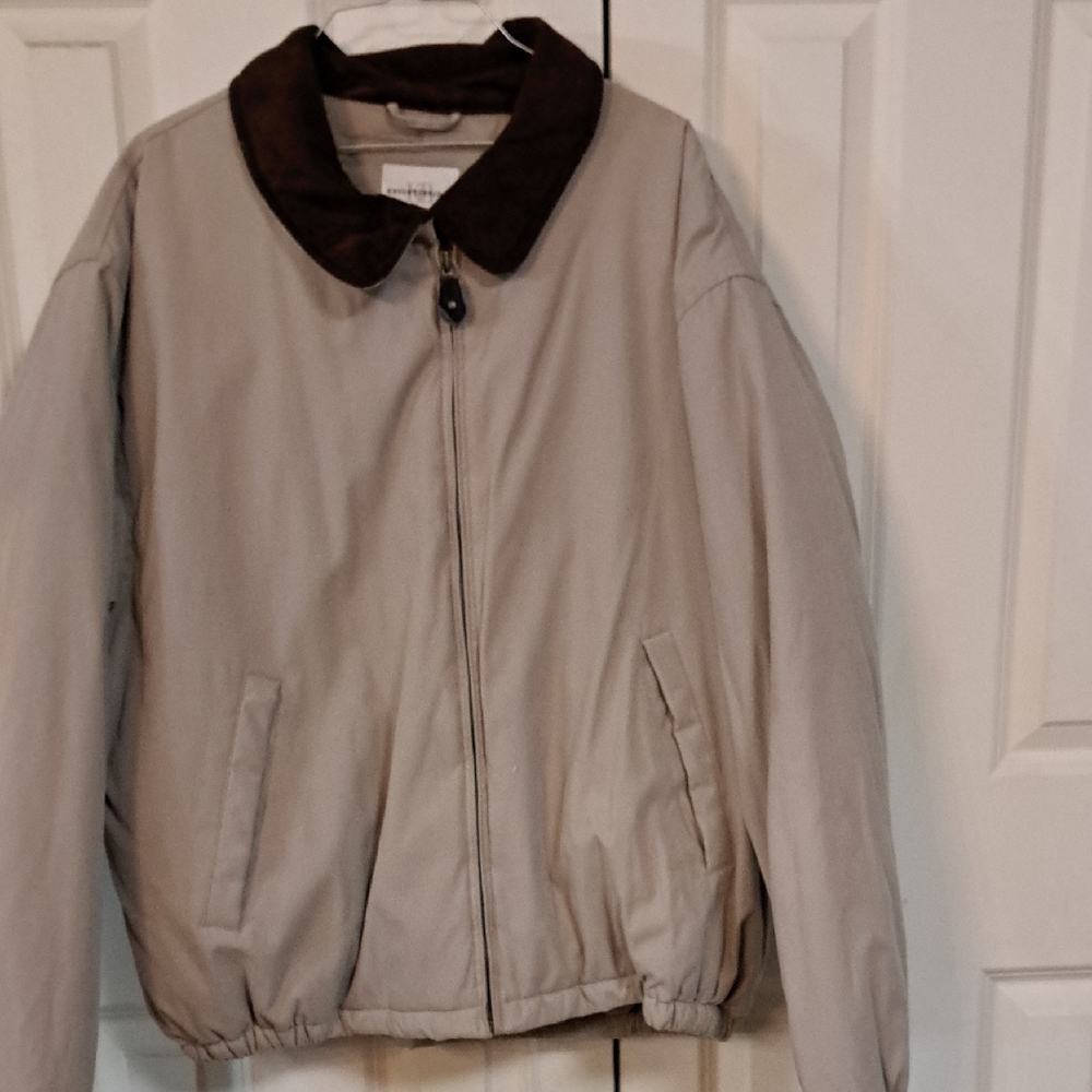 Knights Bridge Beige Jacket with Brown Collar